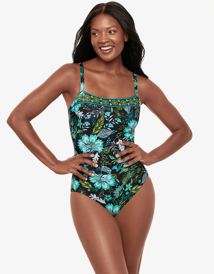 Miraclesuit Florica Kara Swimsuit - Black Multi - Simply Beach UK