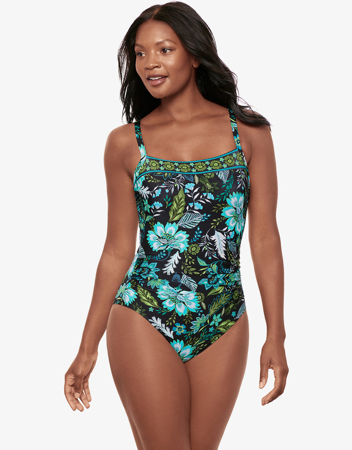 Miraclesuit Florica Kara Swimsuit - Black Multi - Simply Beach UK