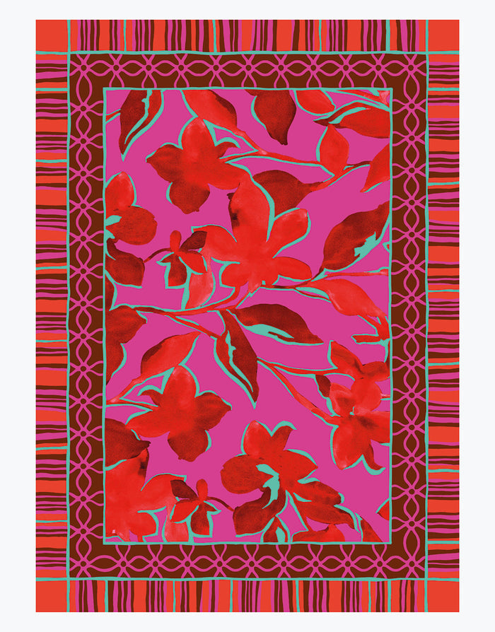 Lidea Fused Florals Pareo - Pink Fusion - Simply Beach UK