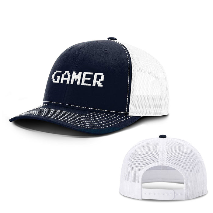 Snapback Trucker / Navy and White / One Size