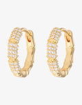 Emilia Gold Bamboo Hoop Earrings - Small - Simply Beach UK
