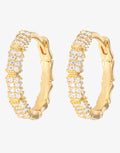 Emilia Gold Bamboo Hoops - Medium - Simply Beach UK