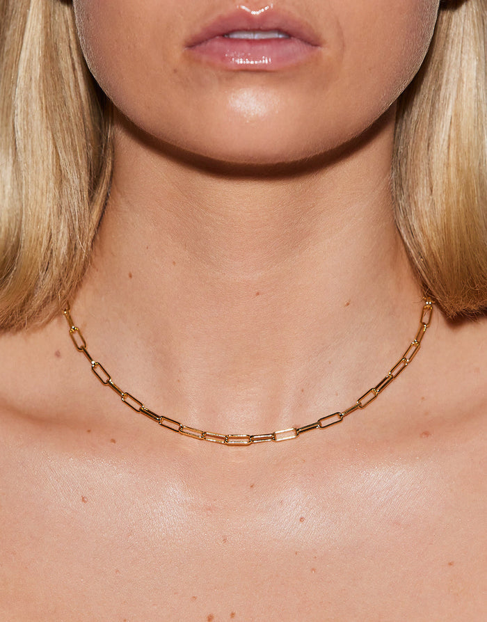 Emilia Gold Chunky Link Necklace - 40cm - Simply Beach UK