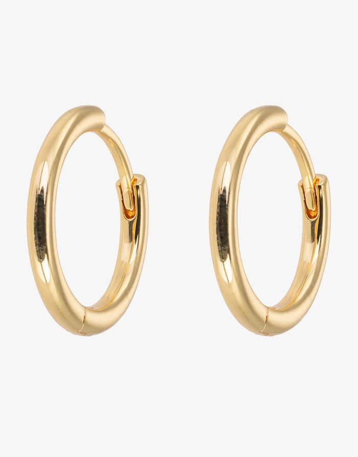 Emilia Gold Hoop Earrings - Medium - Simply Beach UK