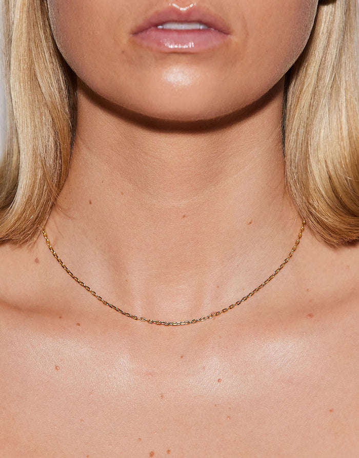 Emilia Gold Necklace - 40cm - Simply Beach UK