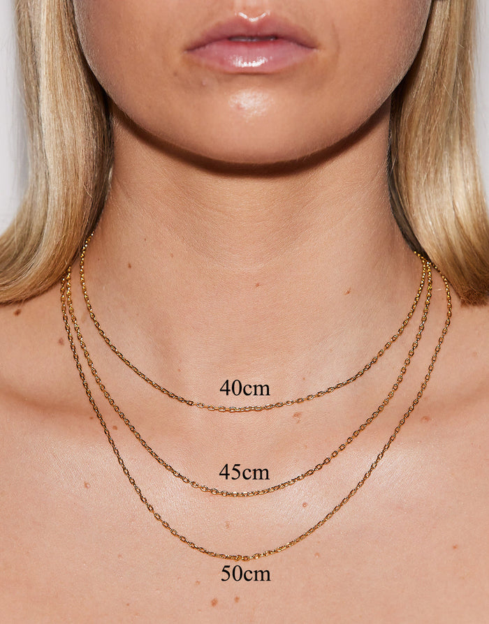 Emilia Gold Necklace - 40cm - Simply Beach UK