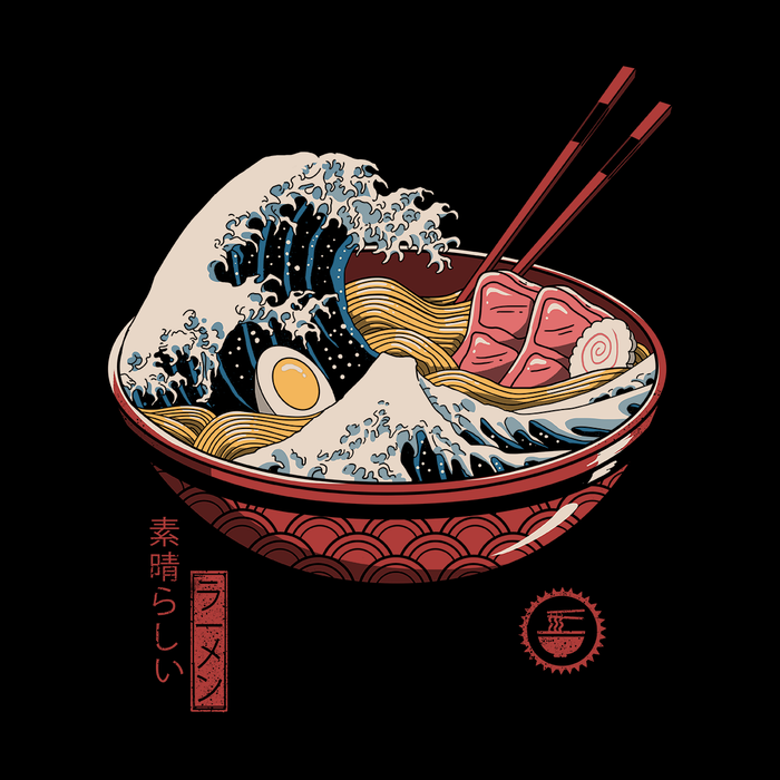 Great Ramen Wave Kids Shirt