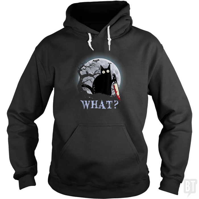 Halloween Murder Cat Hoodie