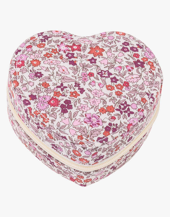 Emilia Heart Jewellery Box - Liberty Ava Pink - Simply Beach UK