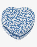 Emilia Heart Jewellery Box - Liberty Feather Blue - Simply Beach UK
