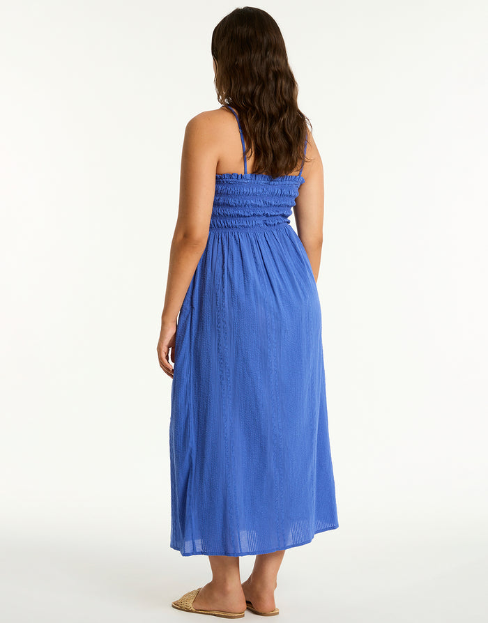 Sea Level Heatwave Bandeau Dress - Blue - Simply Beach UK