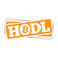HODL Vinyl Sticker - BustedTees.com