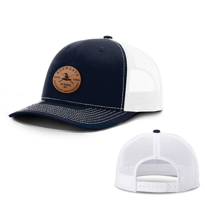 Hogwarts Leather Patch Hats - BustedTees.com