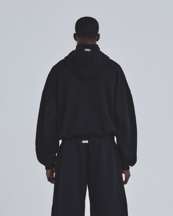 Holy State Deco Boxy Fit Hoodie Black