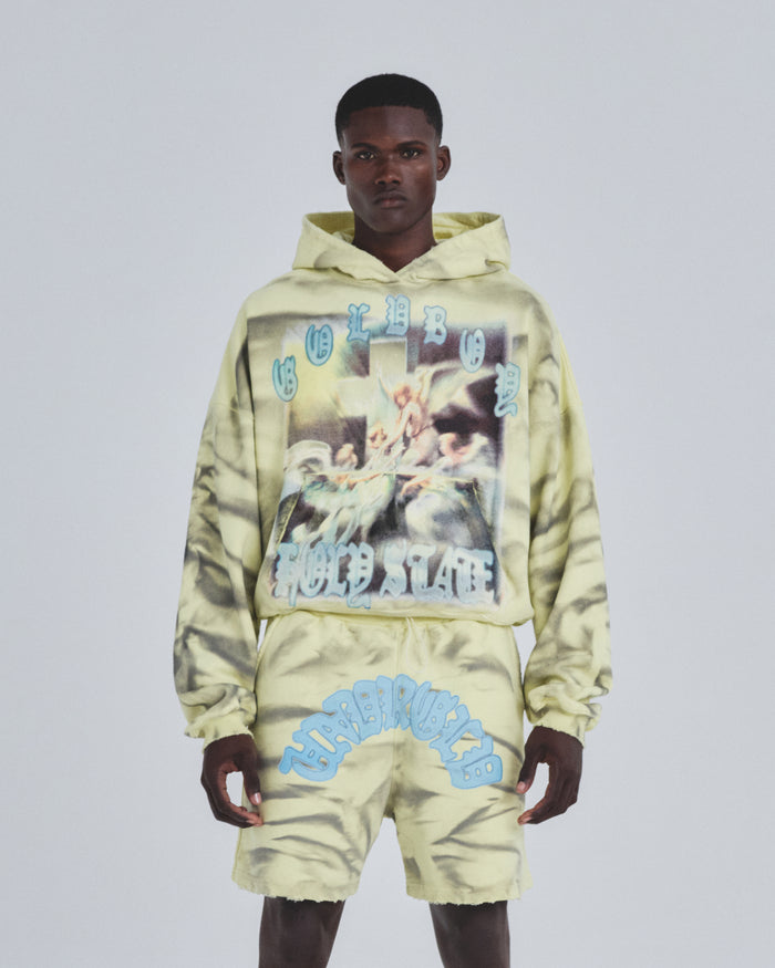 Holy State Divinity Boxy Fit Hoodie Aged Yellow