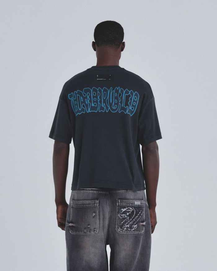 Holy State Divinity Boxy Fit Tshirt Vintage Black