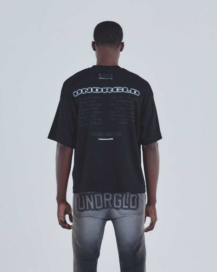 Holy State Journey Boxy Fit Tshirt Black