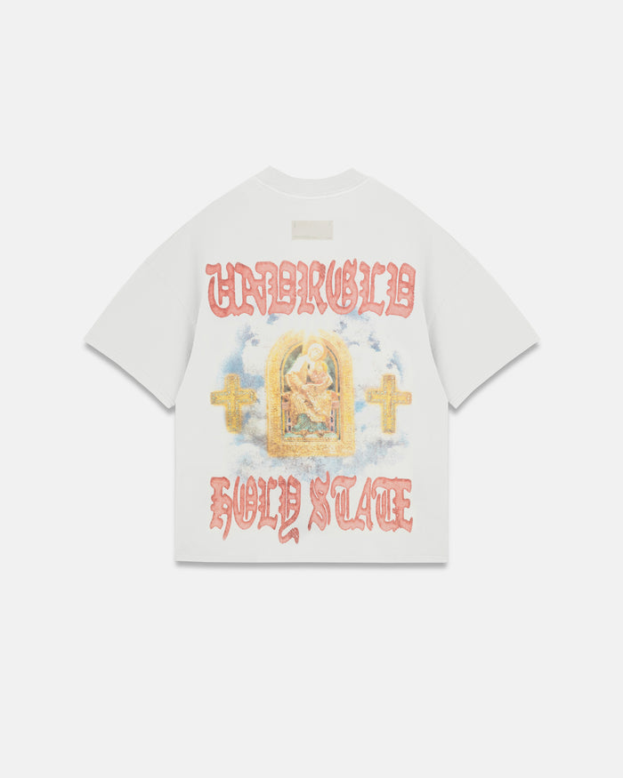 Holy State The Savior Boxy Fit Tshirt White