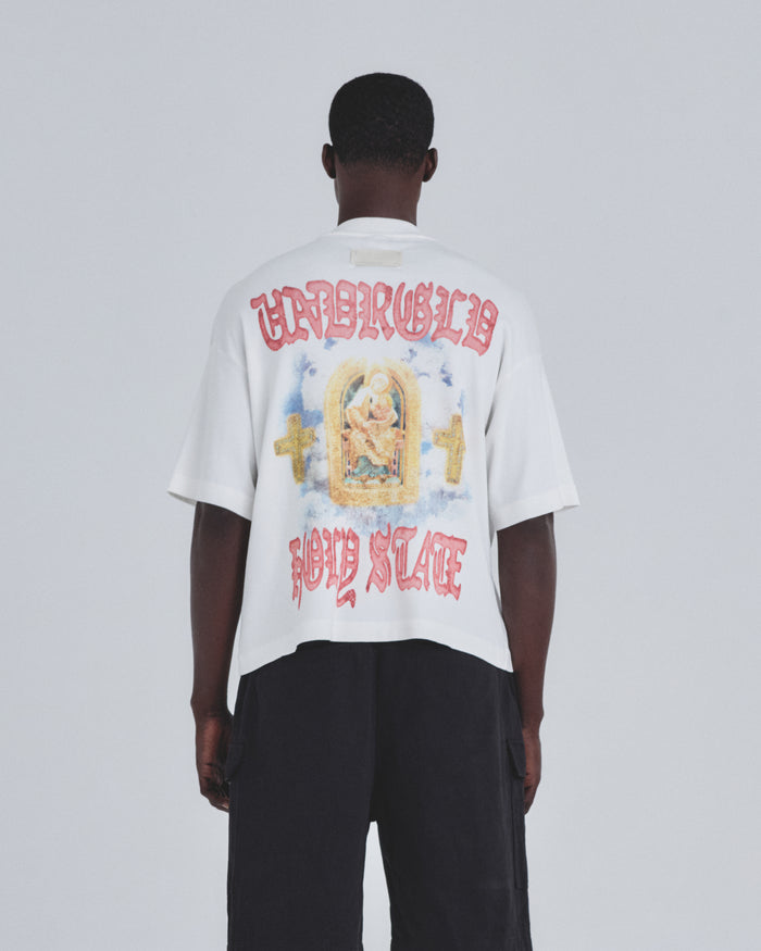 Holy State The Savior Boxy Fit Tshirt White