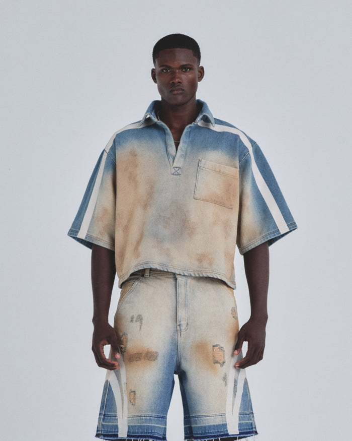 Holy State UNDRGLD Denim Shirt Sand Blue