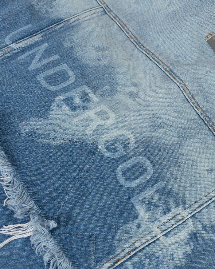 Holy State UNDRGLD Double Destroyed Jacket Blue