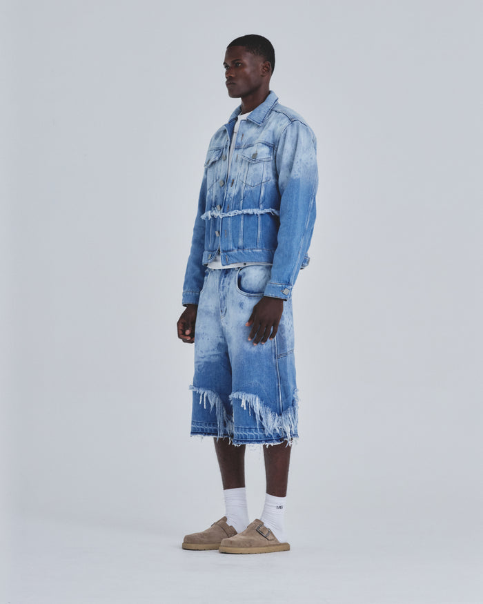 Holy State UNDRGLD Double Destroyed Jacket Blue