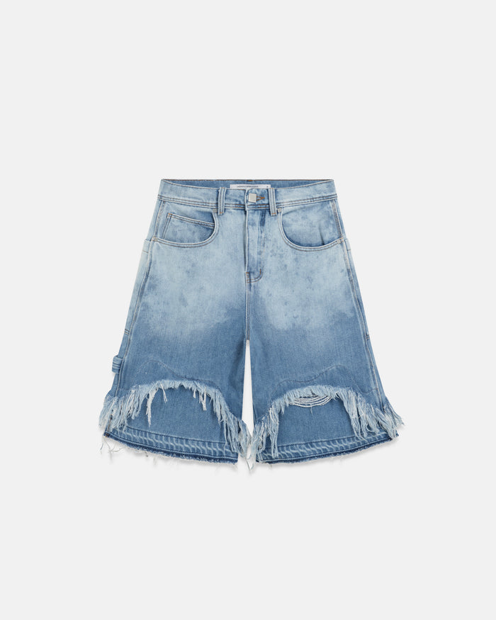 Holy State UNDRGLD Double Destroyed Jorts Blue