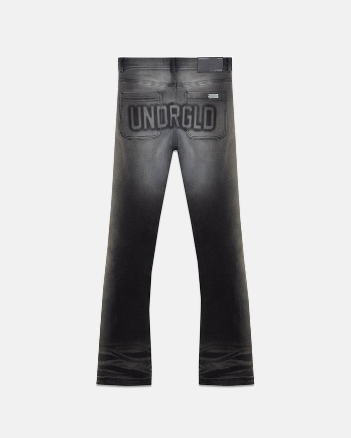 Holy State UNDRGLD Flare Jeans Faded Black