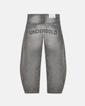 Holy State UNDRGLD Ripped Barrel Jeans Washed Gray