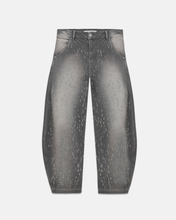 Holy State UNDRGLD Ripped Barrel Jeans Washed Gray
