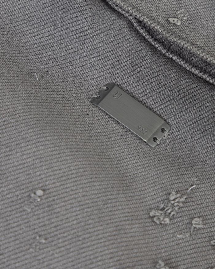 Holy State UNDRGLD Ripped Jacket Washed Gray