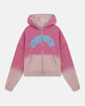 Holy State UNDRGLD Zip Up Boxy Fit Hoodie Faded Pink