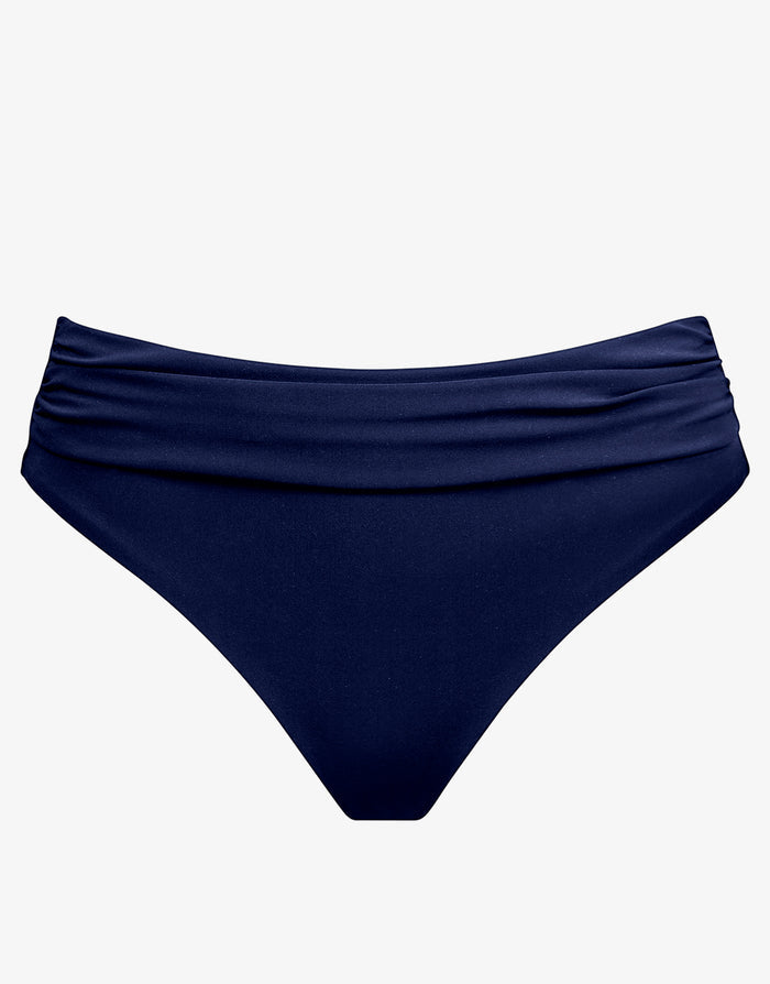 Maryan Mehlhorn Honesty Banded Bikini Pant - Navy - Simply Beach UK