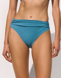 Maryan Mehlhorn Honesty Gathered Band Bikini Pant - Celest - Simply Beach UK