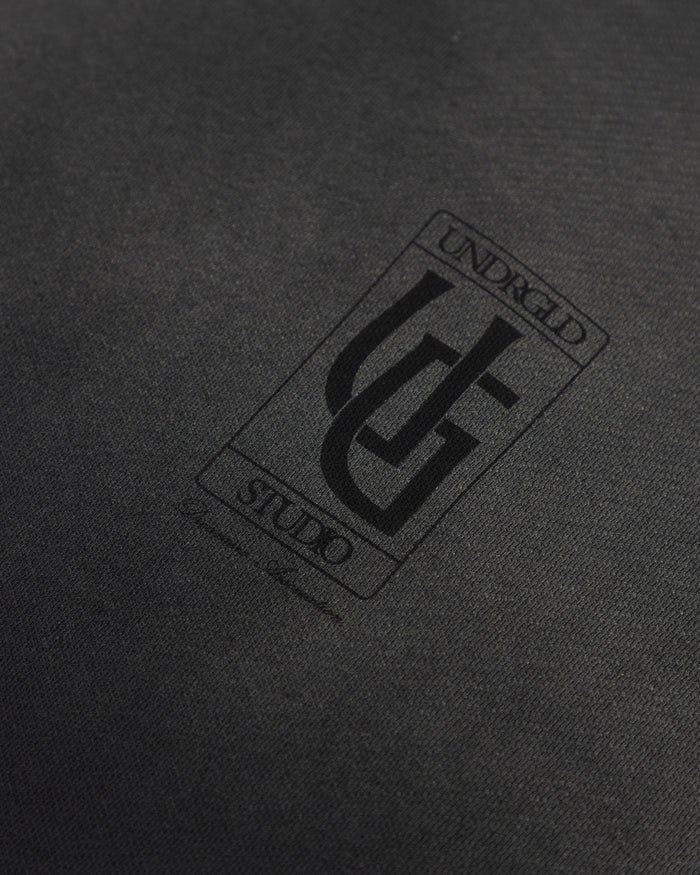 Hoodie Line UG Frame Boxy Fit Faded Black