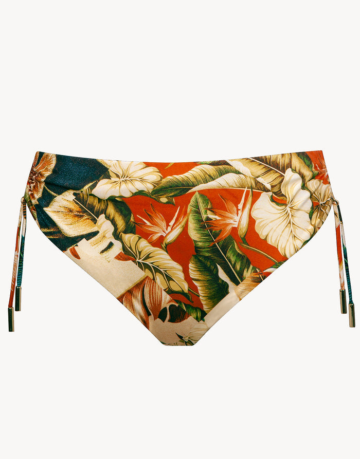 Maryan Mehlhorn Hypnotic Adjustable Bikini Pant - Sepia Leaves - Simply Beach UK