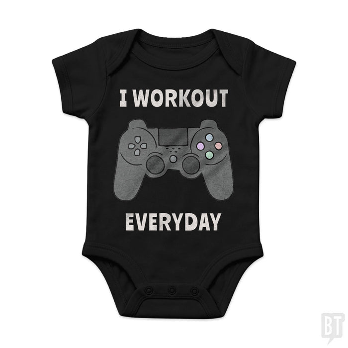 I Workout Everyday Baby One-Piece