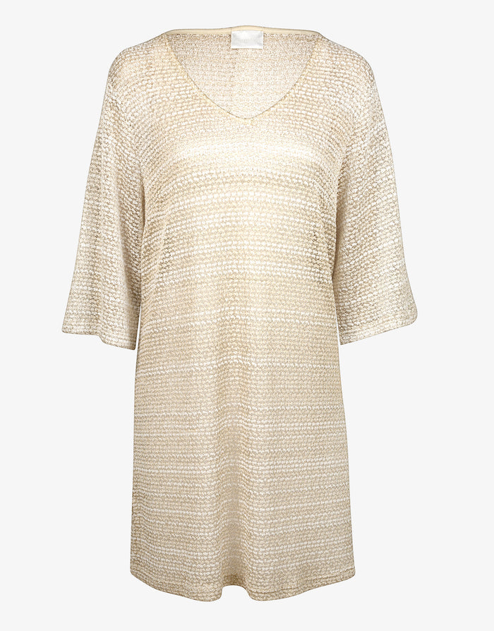 Imperial Tropics Tunic - Gilded Sand