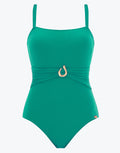 Nuria Ferrer Indira Bandeau Neck Swimsuit - Green - Simply Beach UK