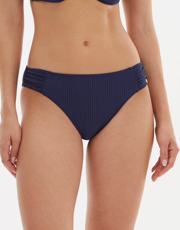 Nuria Ferrer Indira Bikini Pant - Navy - Simply Beach UK