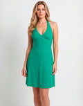 Nuria Ferrer Indira Halter Neck Dress - Green - Simply Beach UK