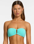 Isla Rib U Trim Bandeau Bikini Top - Dolce - Simply Beach UK
