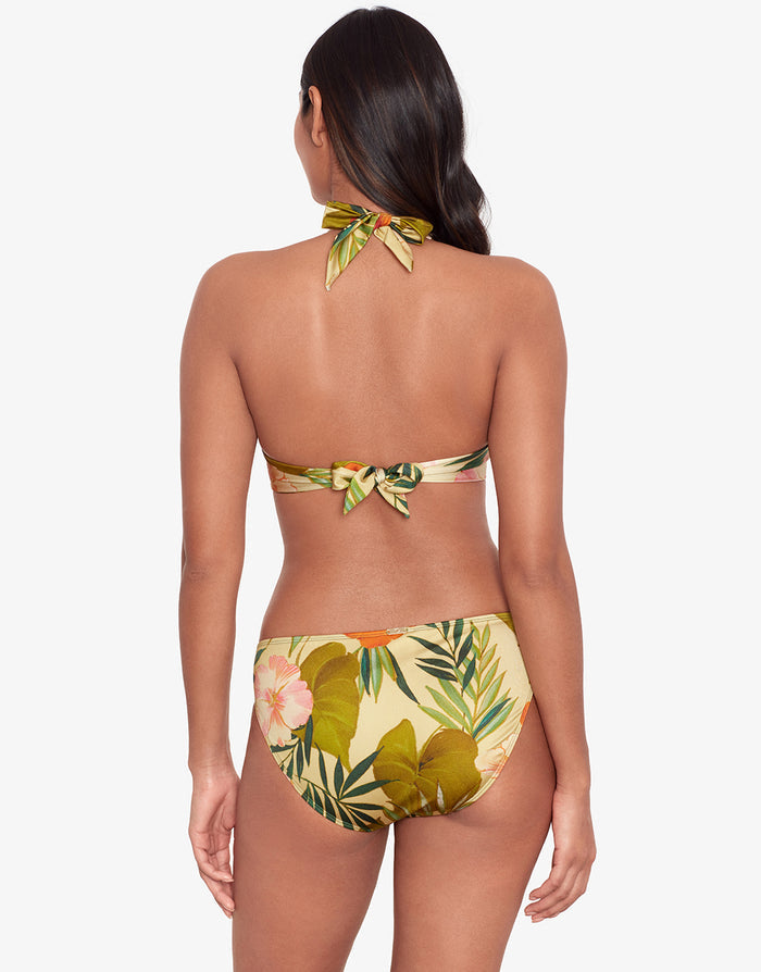 Island Tropical Rattan Ring Bikini Pant - Print - Simply Beach UK