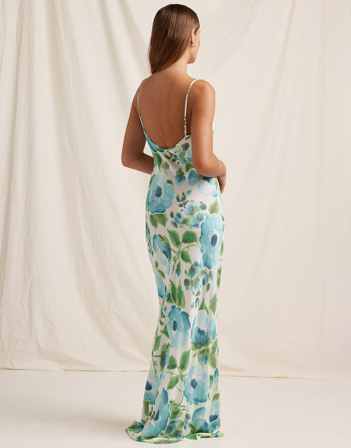 Isles Slip Maxi Dress - Watercolour - Simply Beach UK
