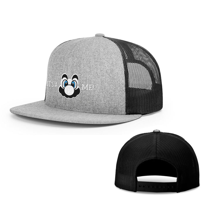 Snapback Flatbill / Heather and Black / One Size