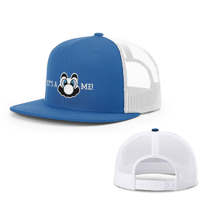 Snapback Flatbill / Royal Blue and White / One Size