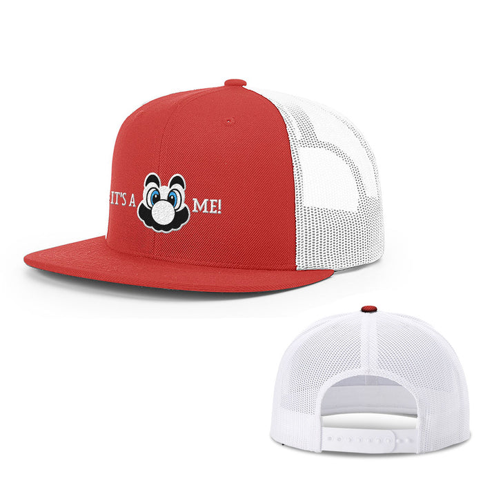 Snapback Flatbill / Red and White / One Size