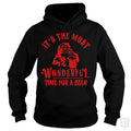 SunFrog-Busted Alvian Hoodie / Black / S Santa Claus It's The Most Wonderful Time For A Bee