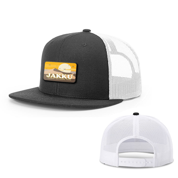 Snapback Flatbill / Black and White / One Size