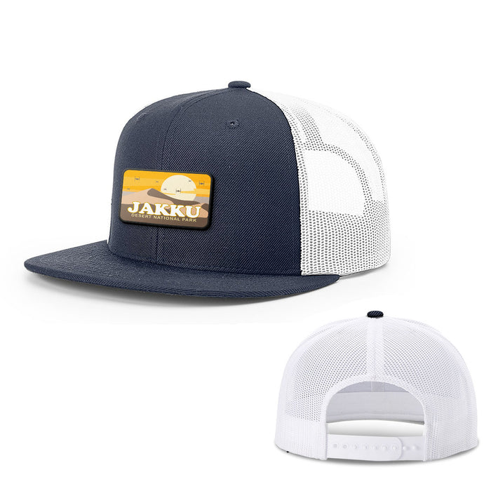 Snapback Flatbill / Navy and White / One Size